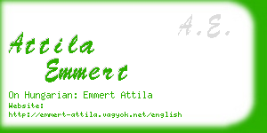 attila emmert business card